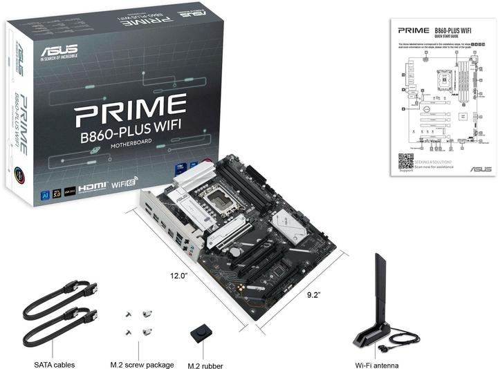 Produktbild ASUS PRIME B860-PLUS WIFI (LGA 1851, Intel B860, ATX)