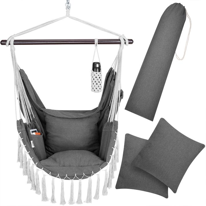 Actual product image Detex Sedia sospesa con 2 cuscini (150 kg)