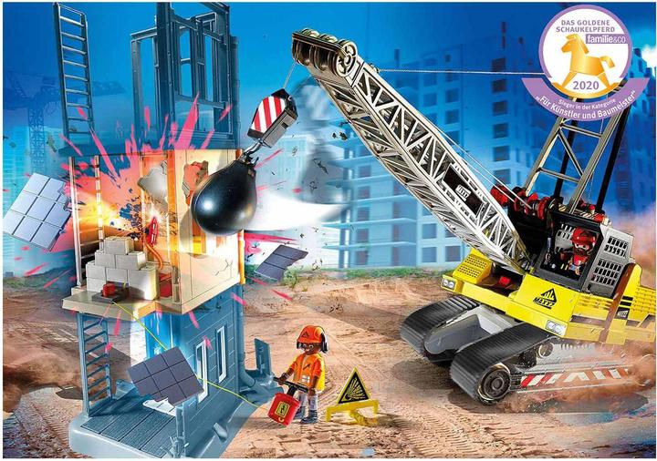 Produktbild Playmobil Seilbagger mit Bauteil (70442, Playmobil City Action)