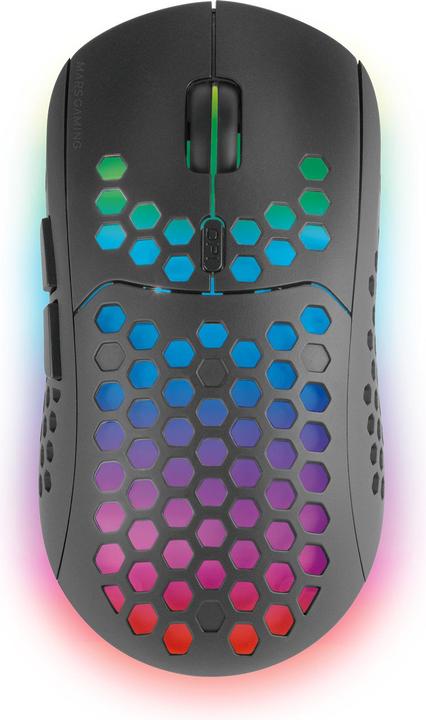 Actual product image Mars Gaming MMW3, Wireless Gaming Mouse, RGB Flow, Ultralight,, Black (Wireless)
