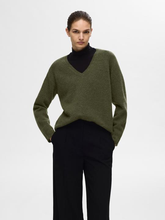 Actual product image Selected Femme V-neck knit jumper (XL)
