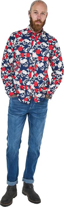 Joe Browns Rose Skull Print Long Sleeve Shirt