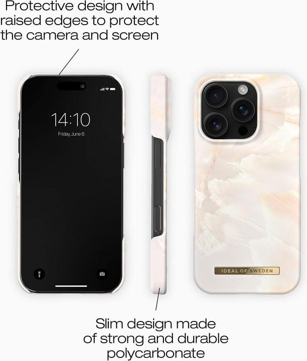 Produktbild iDeal Of Sweden Magsafe Designer Hard-Cover Rose Pearl Marble (Apple iPhone 16 Pro Max)