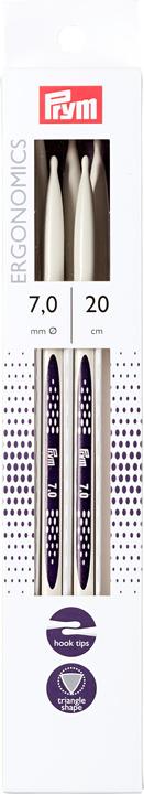 Produktbild Prym Strumpfstricknadeln ergonomics 7.00 mm, 20 cm, Karte 5 Stk., Kunststoff