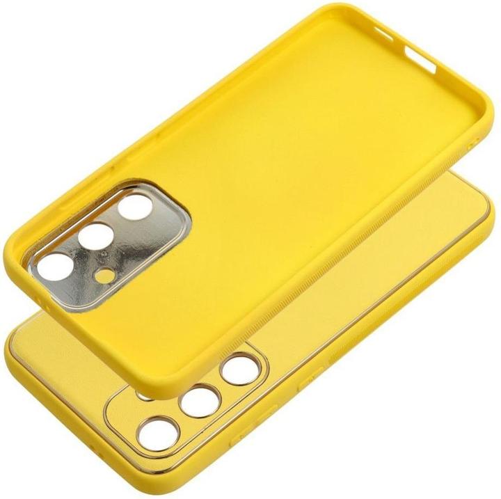 Image du produit OEM Back panel cover LEATHER case for SAMSUNG S24 Plus yellow (Samsung Galaxy S24+)