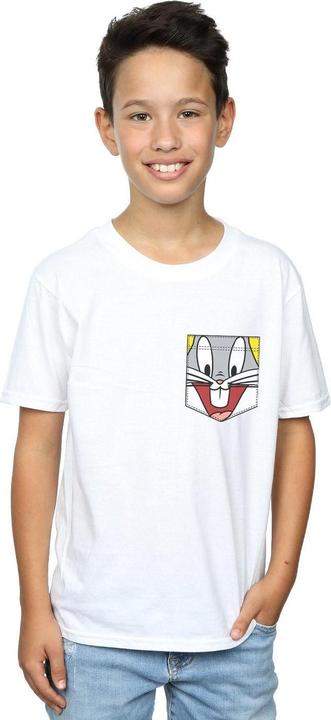 Image du produit Looney Tunes - T-shirt BUGS BUNNY FACE FAUX POCKET - Garçon (140, 146)