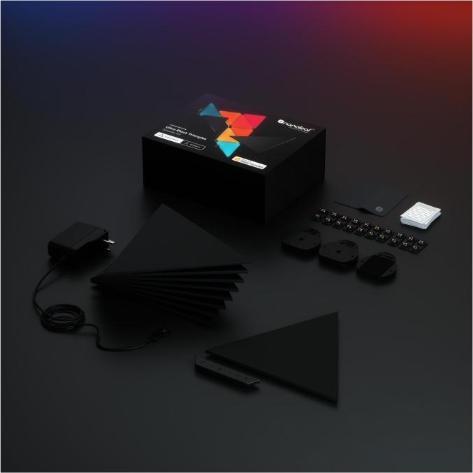 Actual product image Nanoleaf Shapes Ultra Black 9PK Starter (80 lm)