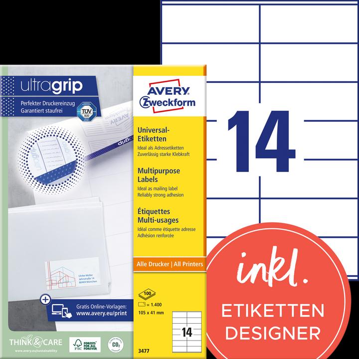Produktbild Avery Universal-Etiketten