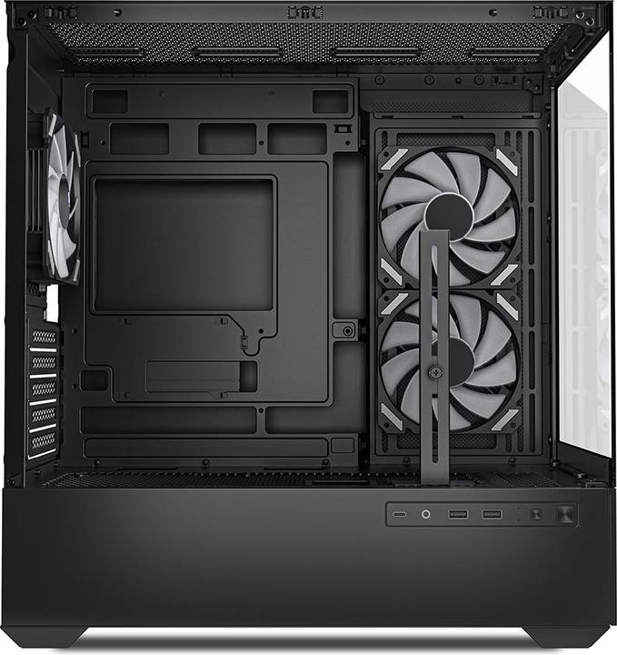 Actual product image Sharkoon MK6 RGB Black mATX (black) (Mini-ITX, mATX)