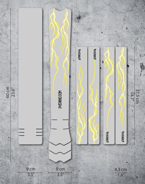 Image du produit Dyedbro Kit de protection du cadre - Lightning - Yellow Matte