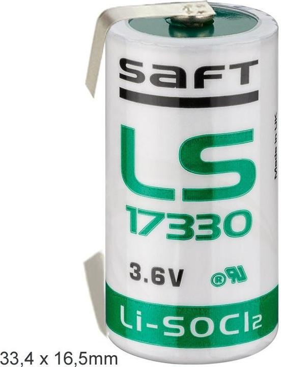 Immagine prodotto Saft Batteria LS-17330 con etichetta U solder (1 pz., AA, 2100 mAh)