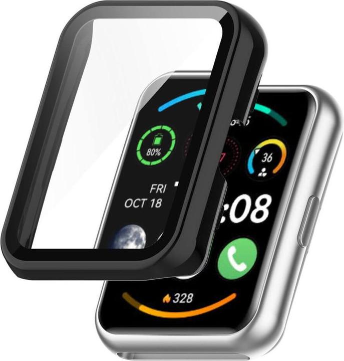 Actual product image Cover-Discount OPPO Watch Free - Protective Case with bulletproof glass black