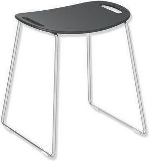 Produktbild Hewi Duschhocker Gest verchromt Sitzfläche anthrazitgrau (150 kg)