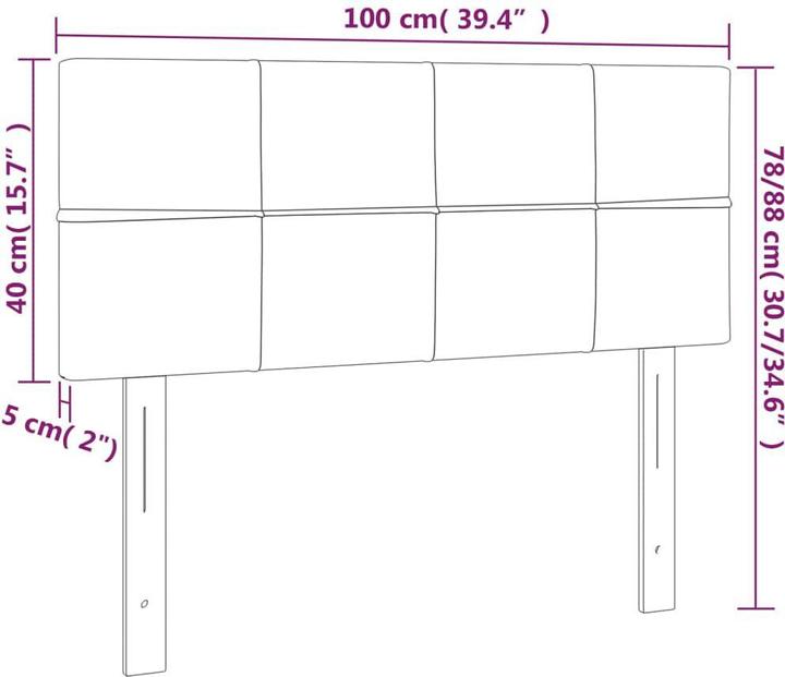 Produktbild VidaXL Alyssa (100 x 5 x 88 cm)