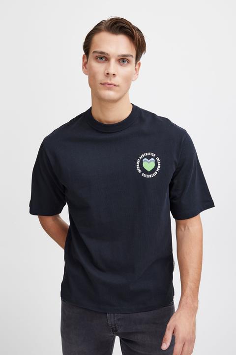 Produktbild Casual Friday CFTue relaxed fit tee with chest print 20505006 (M)