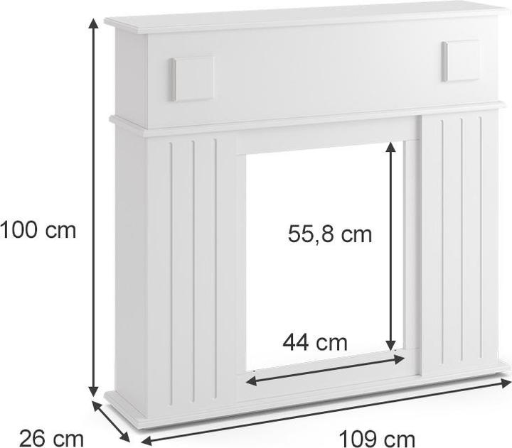 Immagine prodotto Vicco Kaminumrandung (109 x 26 x 100 cm)