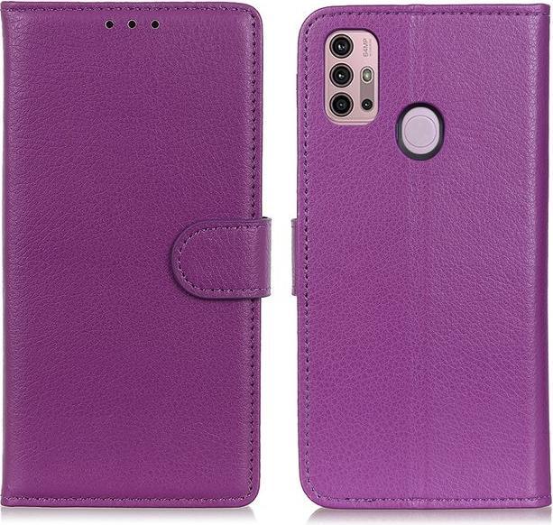 Productafbeelding MU Classic Litchi Leren Boekomslag Serie (Motorola Moto G30, Motorola Moto G10)
