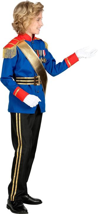 Actual product image Widmann PRINCE CHARMING (jacket, trousers, belt, sash), 128 cm / 5-7 years (5, 6, 7)