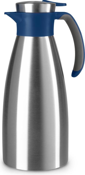 Immagine prodotto Emsa Caraffa sottovuoto SOFT GRIP, 1,5 litri, acciaio inox / blu Utilizzabile con una sola mano e con (1.50 l)