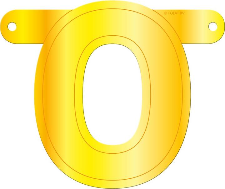 Actual product image Folat Banner yellow letters o
