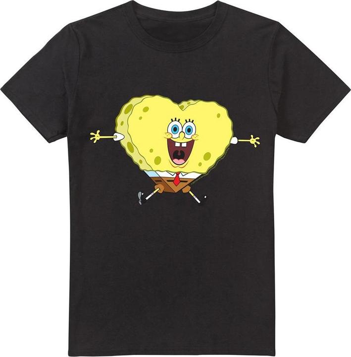 Immagine prodotto Spongebob Squarepants Heart-Shaped Maglietta San Valentino Spugna Uomo (XXL)