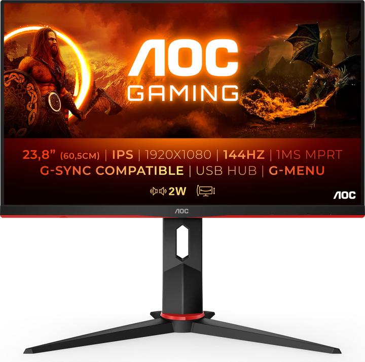 AOC 24G2U/BK (1920 x 1080 pixels, 24")