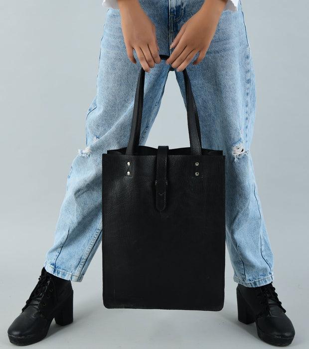 Image du produit Only-Bags.Store Fourre-tout en cuir Ebène Elegance