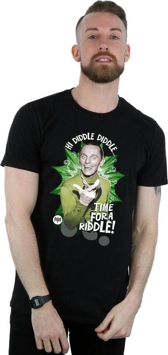 Actual product image Mens Batman TV Series The Riddler Time for a Riddle T-Shirt (L)