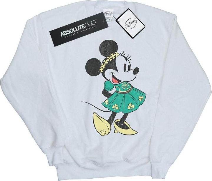 Actual product image Disney Girls Minnie Mouse St Patrick's Day Costume Sweatshirt (128)