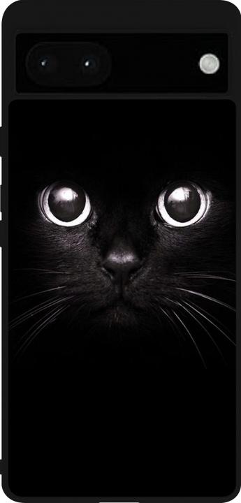 Produktbild PhoneLook Hülle Silikon schwarz Cat eyes (Google Pixel 6a)