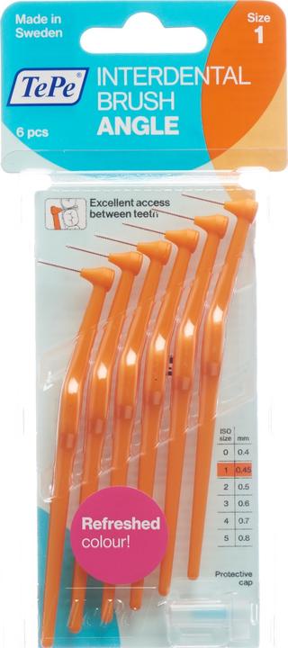 Produktbild TePe Interdentalbürsten Angle ISO 1 (6 x, 0.45 mm)