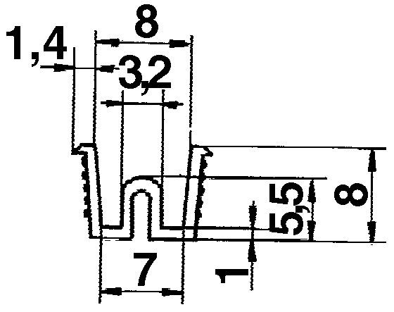 Actual product image Werkstarck Schiebetür-Führungsschienen