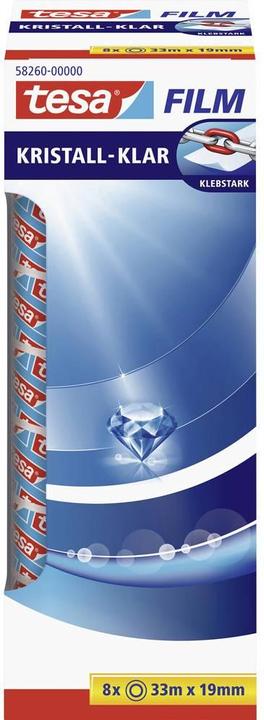 Actual product image tesa tesafilm 8x CRYSTAL CLAR adhesive tape (19 mm)