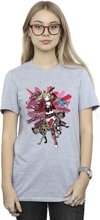 Produktbild Harley Quinn Hyänen BaumwollBoyfriend TShirt (L)