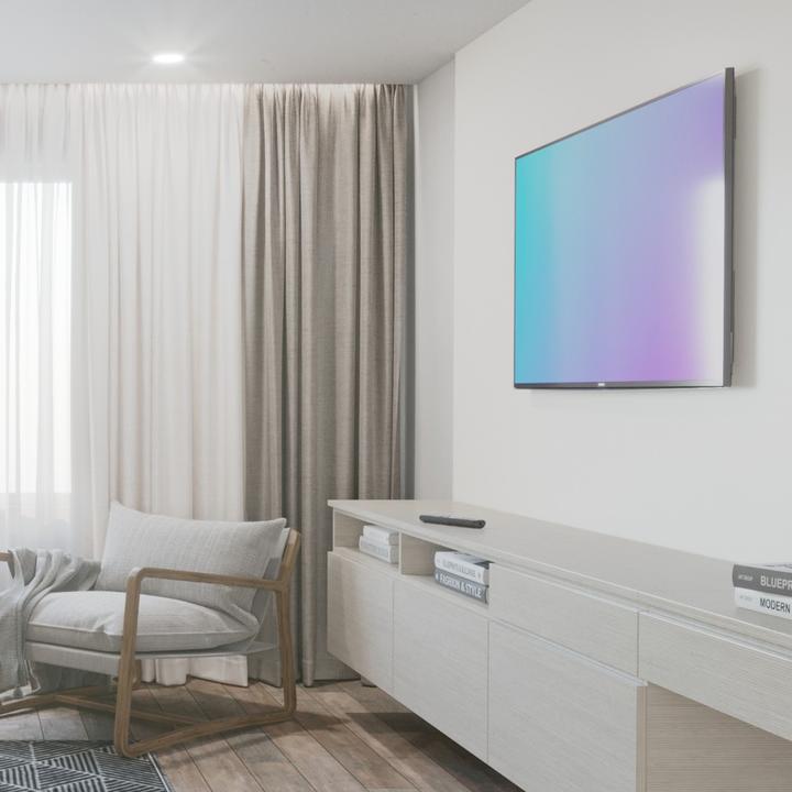Immagine prodotto Hama Staffa da parete per TV, rigida, 165 cm (65") fino a 35 kg, distanza dalla parete 2,3 cm (Muro, 165", 35 kg)