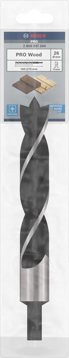 Actual product image Bosch Professional Zubehör PRO Wood Wood twist drill, 26 x 160 x 215 mm (26 mm)