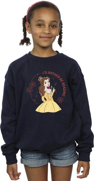 Produktbild Disney Beauty And The Beast I'd Rather Be Reading Sweatshirt Mädchen (140, 146)