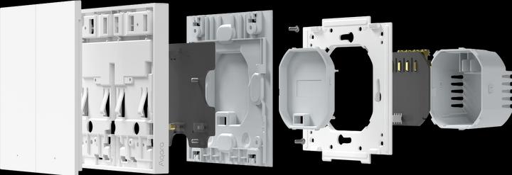 Actual product image Xiaomi Smart Wall Switch H1 White No Neutral, Single Rocker (Zigbee)