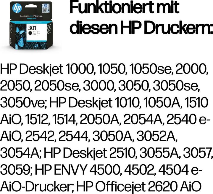 Produktbild HP 301 (BK)