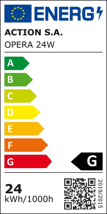 Energie-Label Activejet AJE-OPERA Deckenbeleuchtung Nicht austauschbare Glühbirne(n) LED A++ (1900 lm)