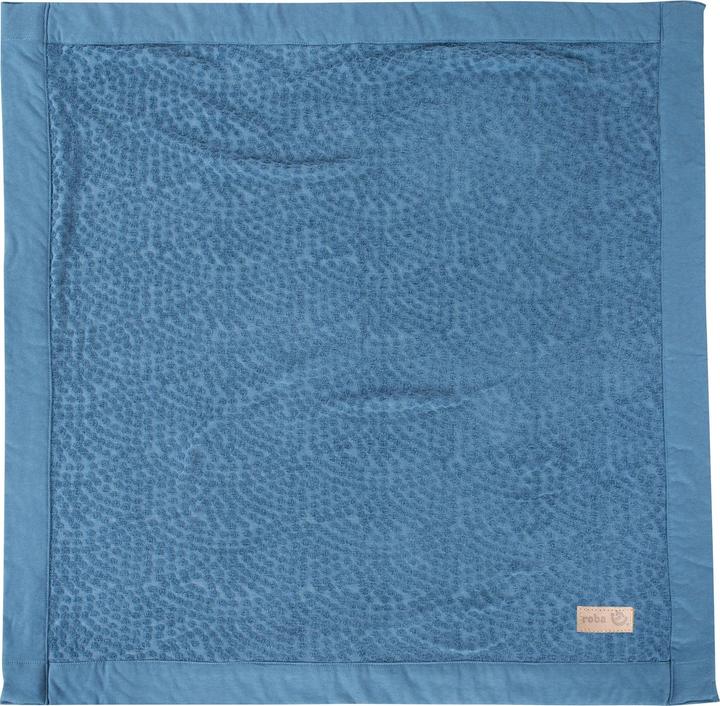 Actual product image Roba Baby blanket 'Seashells' indigo (80 x 80 cm)