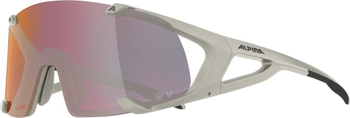 Produktbild ALPINA SPORTS Hawkeye QV (Cool grey matt, quattro varioflex mirror + rainbow)