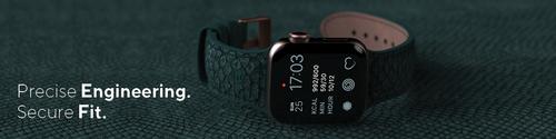 Image du produit Njord Jord Watch Strap For (44 mm, 45 mm, Cuir végétalien, Cuir de saumon, Fermeture en acier inoxydable)
