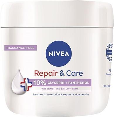 NIVEA Moisturizing body cream for sensitive skin Repair & Care 400 ml (Körpercreme, 400 ml)