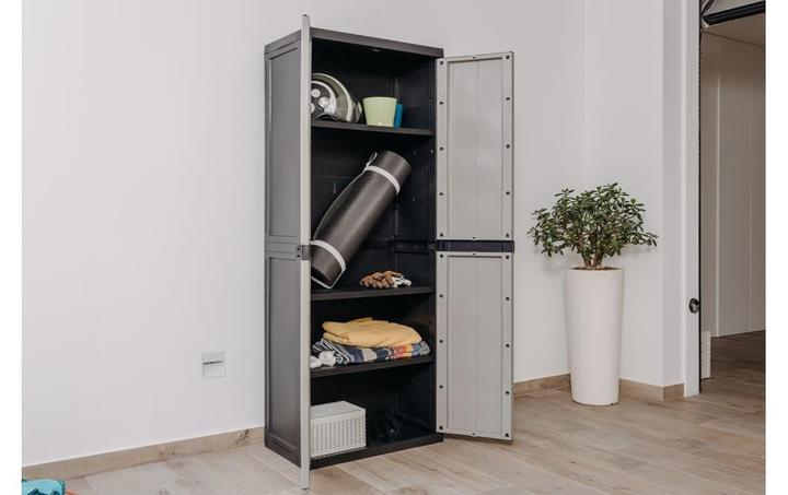 Produktbild Toomax Schrank Bios midi 65 x 165 cm Schwarz/Warmgrau (65 cm, 165 cm)