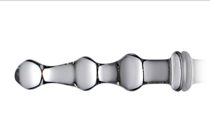Actual product image Master Series Mammoth 3 Bumps Glass Dildo