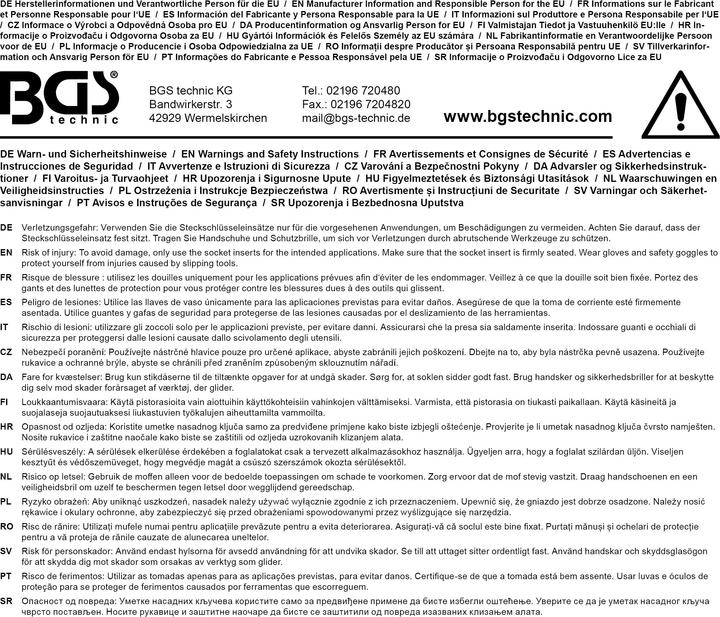 Produktbild BGS Kraft-Schoneinsatz-Satz (17 mm, 19 mm, 21 mm)