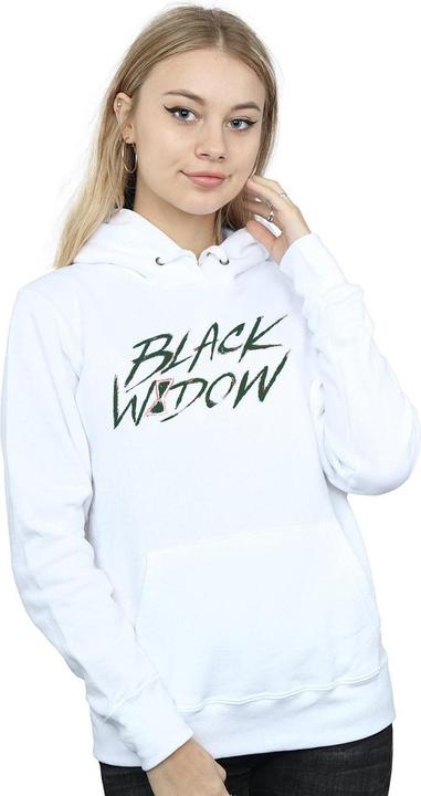 Actual product image Womens/Ladies Black Widow Movie Alt Logo Hoodie (XL)
