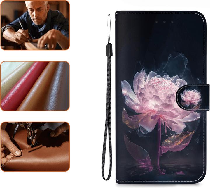 Actual product image Cover-Discount Galaxy S25 - Tasche Hülle mit Blüten Motiv (Samsung Galaxy S25)