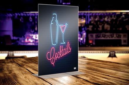 Actual product image Nobo Freestanding Poster Frame Premium Plus Acrylic (A4)
